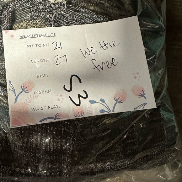 WE THE FREE Carolina Haaci marled oversized Boho natural lightweight sweater. XS - Picture 10 of 10